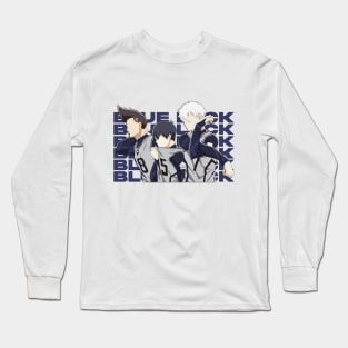 blue lock anime - Yoichi Isagi Baro and Nagi Long Sleeve T-Shirt